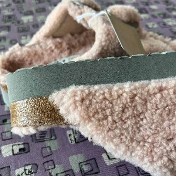 Birkenstock Papillio Arizona Big Buckle Teddy Shearling Sandal Size 38 - Picture 3 of 4
